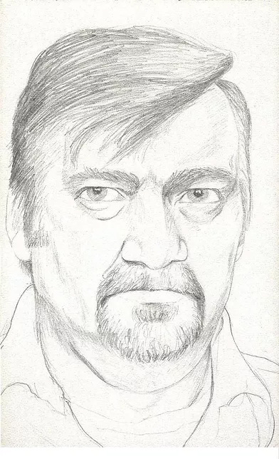 Fred Vaughan self-portrait